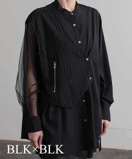 【R2403-BSH674】Shirts with vest (1740806)