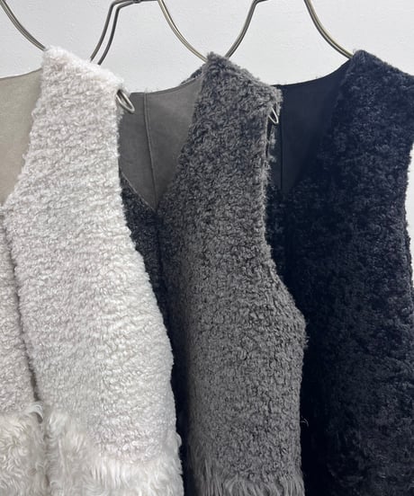 【R2503-RFV830】 Reversible fur vest（1680049）