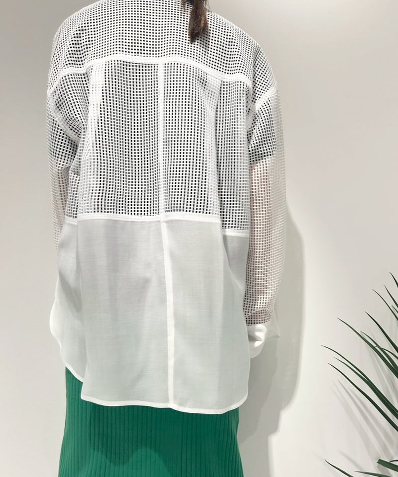 grench risley リズレー未使用メッシュシャツジャケット grench risley リズレー未使用メッシュシャツジャケット