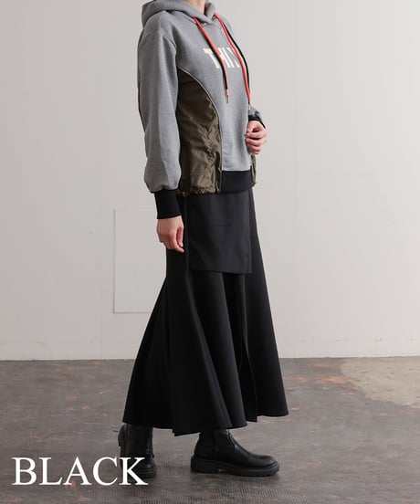 【R2403-RSK744】 Wrapped skirt (1740864)