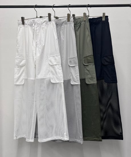 【R2601-MPT959】 Mesh panel cargo pants（1741078）