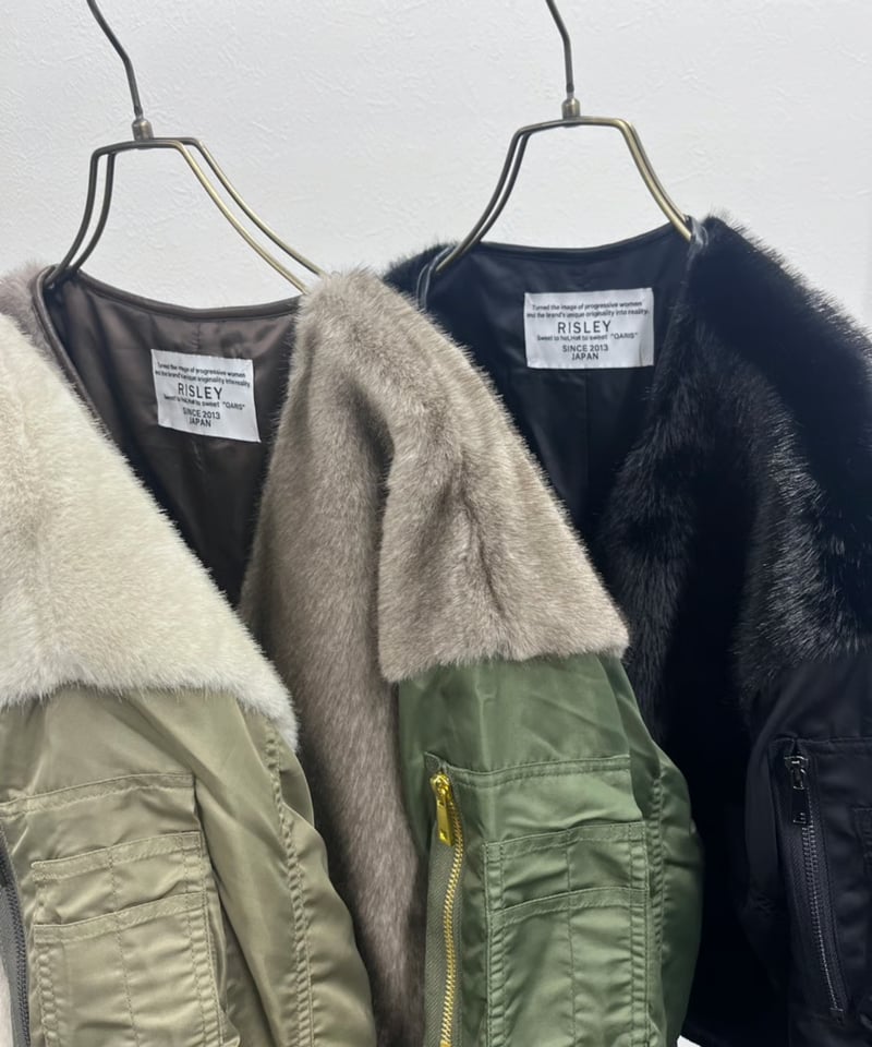 RISLEY リズレー　Vネックファーブルゾン RISLEY リズレー | fpserizawa