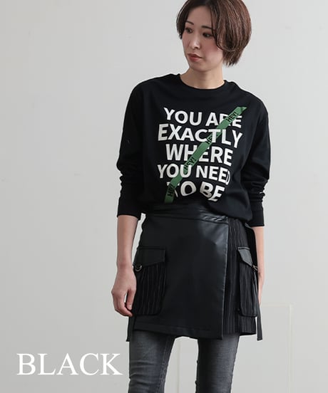 【R2403-LLT690】Logo long sleeve T-shirt (1740813)