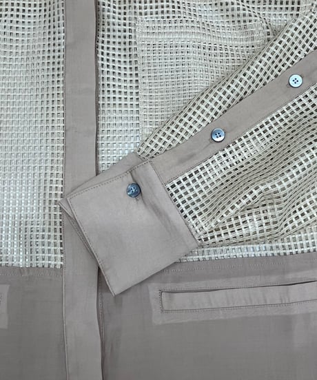 【R2501-MBL776】Mesh shirt (1740901)