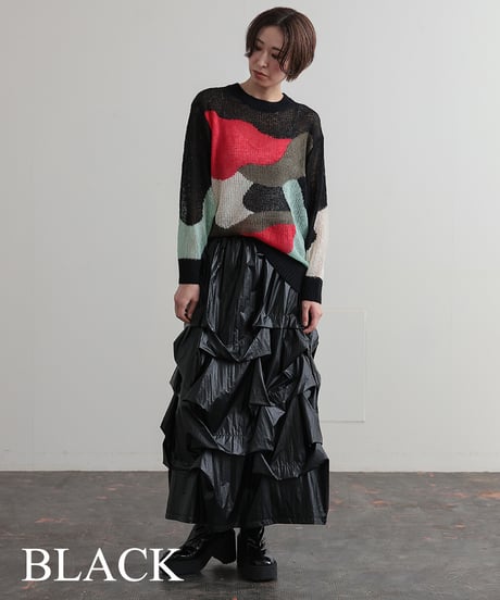 【R2403-MTS669】Metallic skirt (1740810)