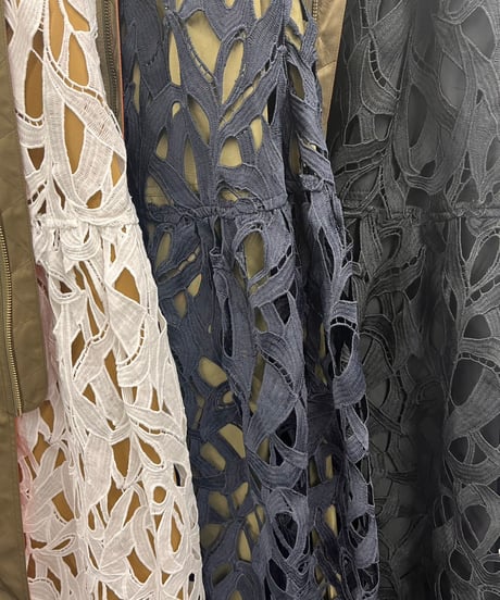 【R2501-DRS756】Asymmetry Lace skirt (1740878)