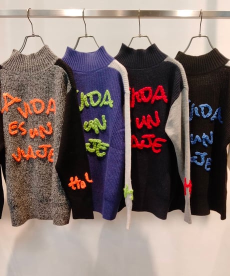 【R2403-HLN728】Hand embroidery knit (1740835)