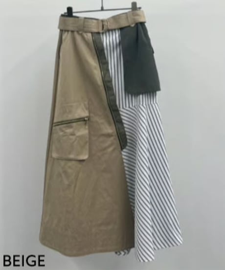 【R2601-LSK923】 Asymmetric military skirt (1741030)
