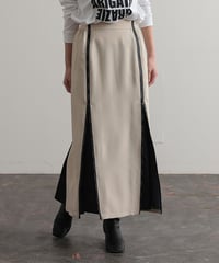 【R2403-ZSK421】2Way long  zip skirt（1740557）
