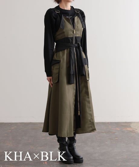 【R2403-MOP738】Cargo jumper skirt (1740850)