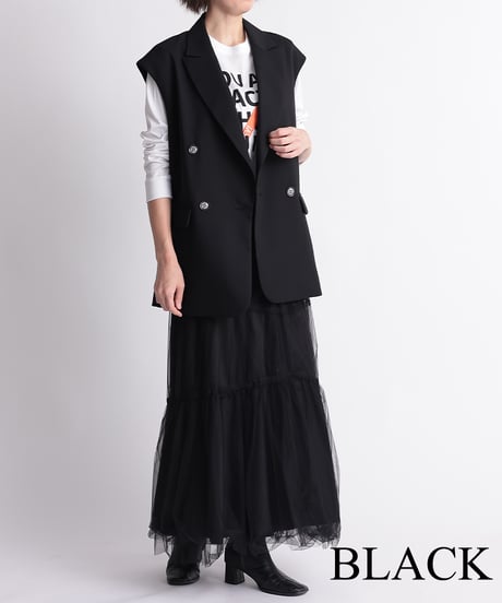 【R2601-SLJ696】 Sleeveless jacket (1740818)