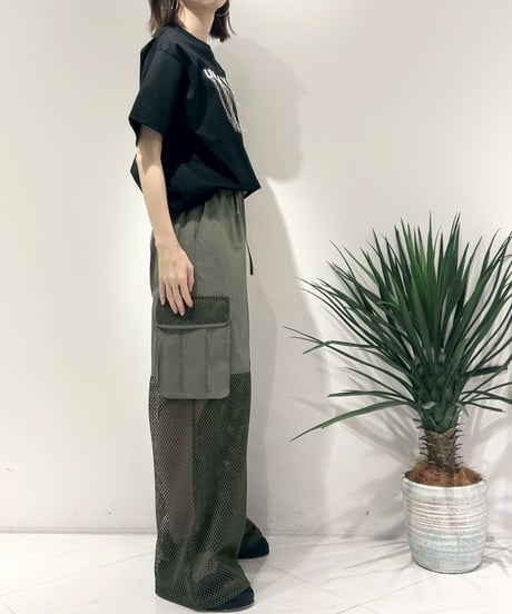 【R2601-MPT959】 Mesh panel cargo pants（1741078）