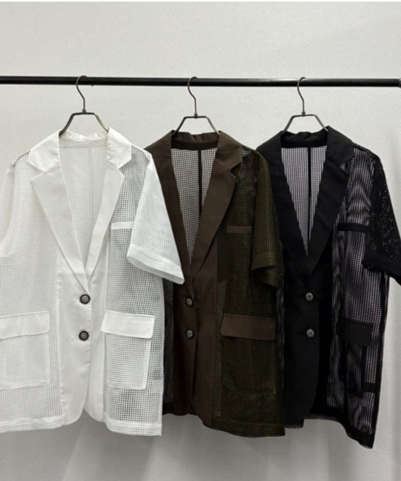 R2501-MJK838】Mesh jacket（1740943） | RISLEY off