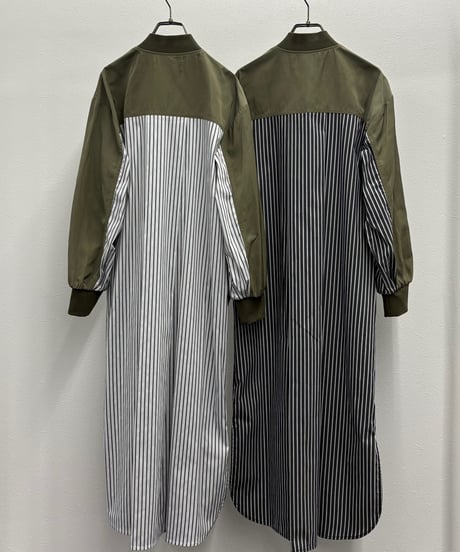 【R2501-MOP749】Front zip shirt (1740875)