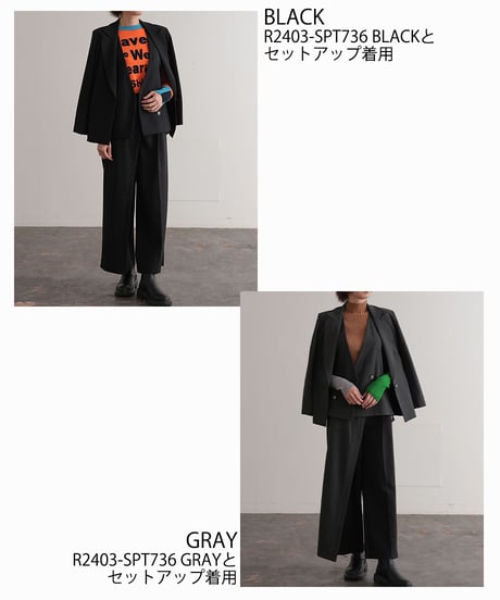 【R2403-SJK735】Tailor collar shoulder jacket（1740845）