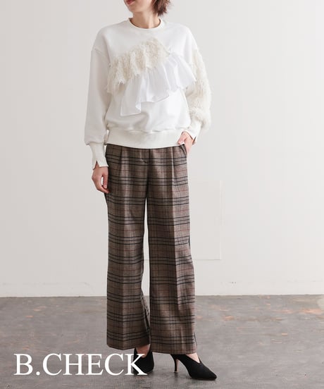 【R2403-SPT750】Check pants (1740866)