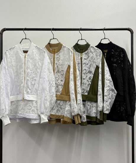 【R2501-RBZ802】２way lace blouson (1740919)