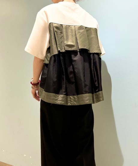 【R2501-BFC774】Tukc half sleeve pullover (1740897)