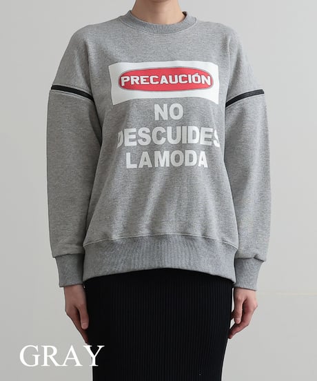 【R2403-ZSW691】Shoulder zip sweat (1740812)