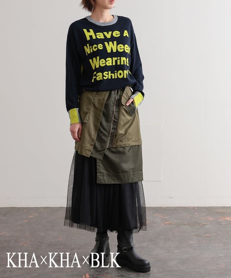 【R2403-MSK718】Asymmetry military skirt (1740851)