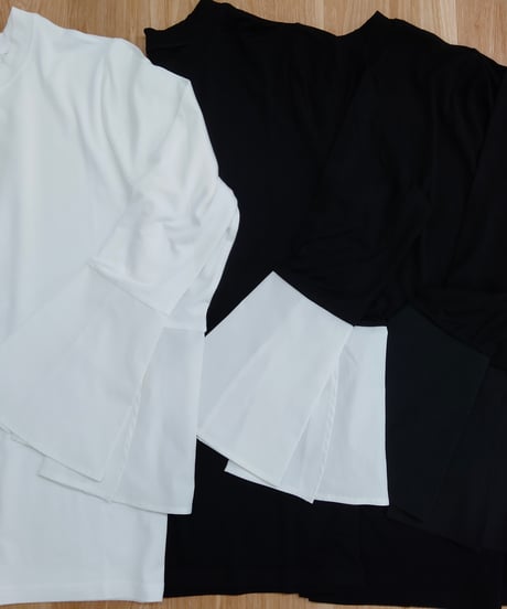 【R2303-CCS591】Broad crew neck cut sew (1740700)