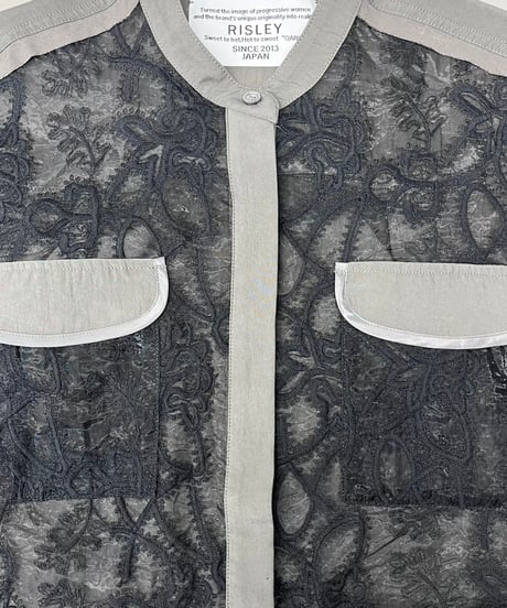 【R2603-NRJ1052】 Sleeveless lace jacket (1741136）