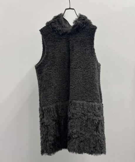 【R2503-RMF870】　Reversible mixed fur hoodie（1680054）
