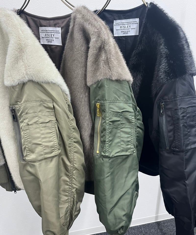 RISLEY リズレー　Vネックファーブルゾン RISLEY Vネックファーブルゾン | EARL(アール)アリオ八尾 staffブログ