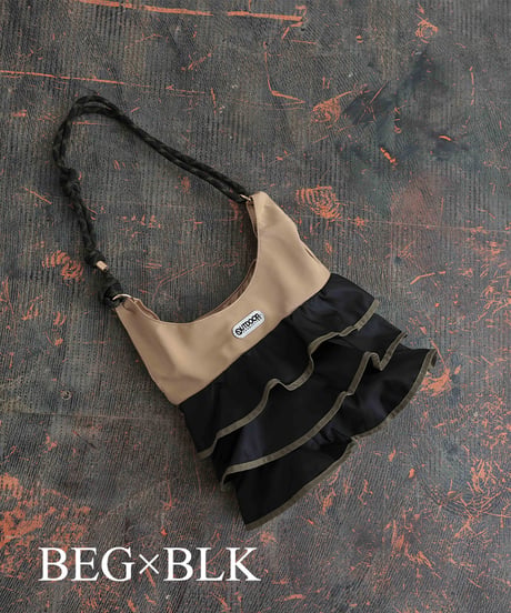 【R2403-FBG24】Tiered bag with frills　(1740820)