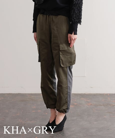 【R2403-BCP670】Bicolor cargo pants (1740830)
