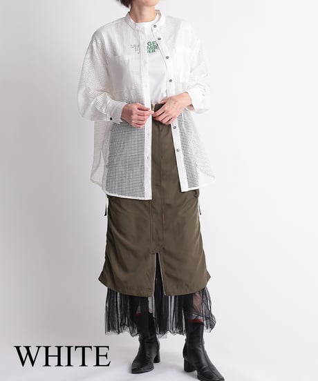 【R2403-TSH742】Mesh shirt (1740829)