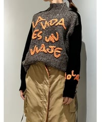 【R2403-HLN728】Hand embroidery knit (1740835)