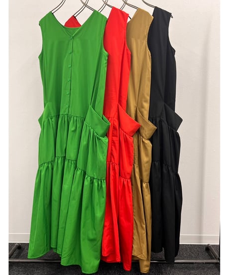 【R2401-GOP687】2Way gathered dress (1740776)