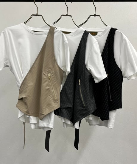 【R2401-BCS653】Cut and sew with bustier (1740765)