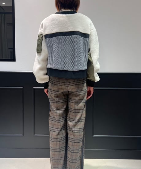 【R2403-DNB724】Docking knit  blouson (1740832)