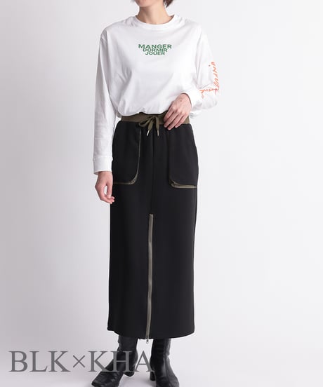 【R2401-MSK585】Front zip tight skirt (1740711)