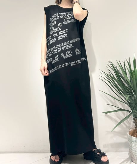 【R2601-ROP973】 Logo dress (1741073）