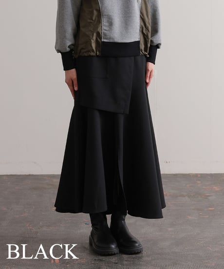 【R2403-RSK744】 Wrapped skirt (1740864)