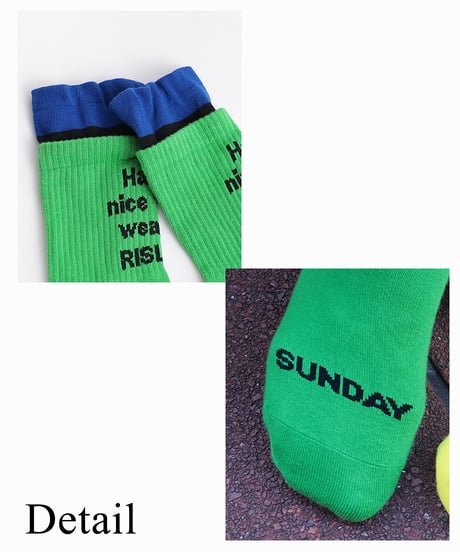 【R2403-LSC713】Socks SUNDAY(1740859)