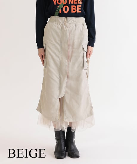【R2403-MSK665】MA-1 skirt (1740799)