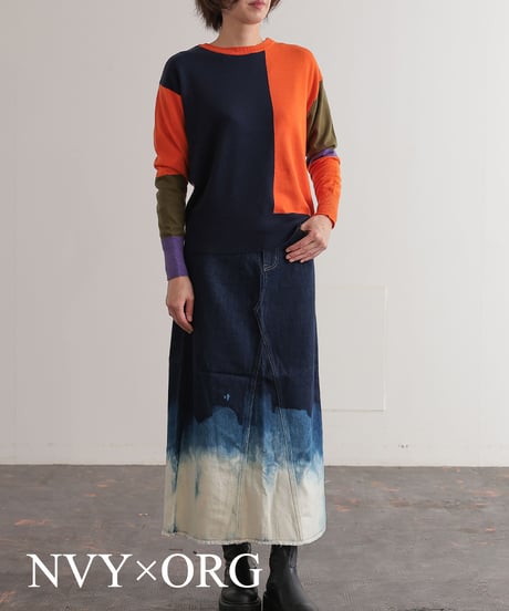 【R2403-BPO733】Bicolor knit (1740837)