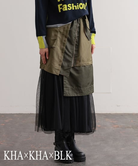 【R2403-MSK718】Asymmetry military skirt (1740851)