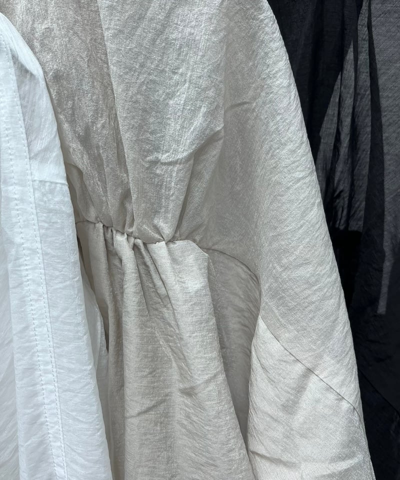 R2601-SBZ964】 Sheer back gather blouson（174107
