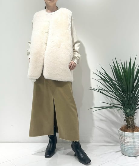 【R2503-RFV837】Faux rabbit fur vest（1680050）