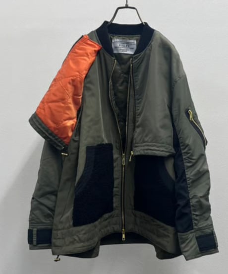 【R2503-RBZ887】 Layered blouson（1740997）