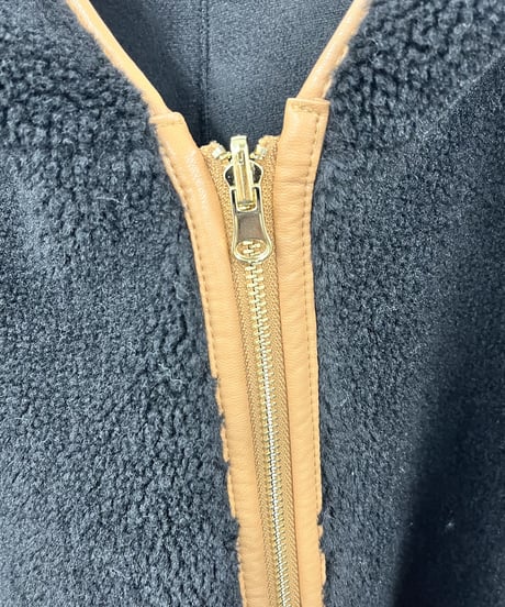 【R2303-RBP527】Reversible boa hoodie (1680026)
