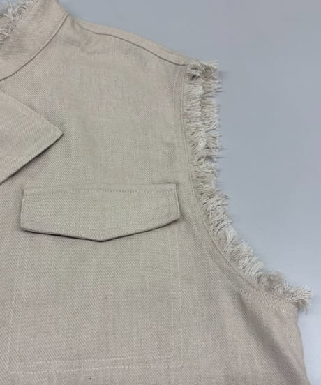 【R2501-SJK808】Sleeveless jacket (1740924)