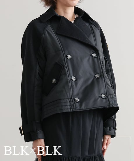 【R2403-DTC722】Docking short trench coat (1680041)