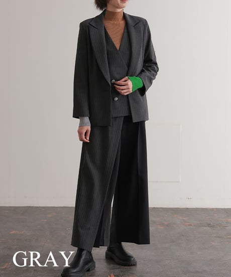 【R2403-SJK735】Tailor collar shoulder jacket（1740845）