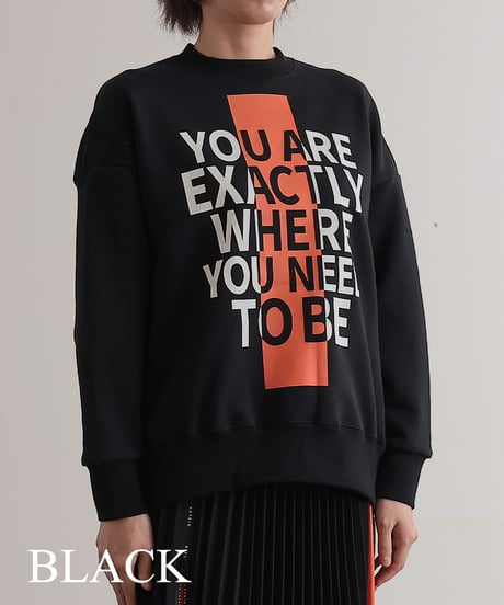 【R2403-MLS734】Logo sweat (1740843)